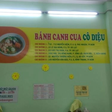 Thực đơn- Quán Ăn Cô Diệu - Bánh Canh Cua - nguyễn Văn Đậu