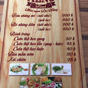 Thực đơn- Quán Ăn Cò Quán - Món Ngon Đà Nẵng
