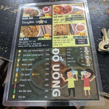 Thực đơn- Quán Ăn Cô Tám - Cơm Rang