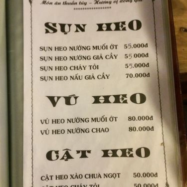 Thực đơn- Quán Ăn Cold Beer