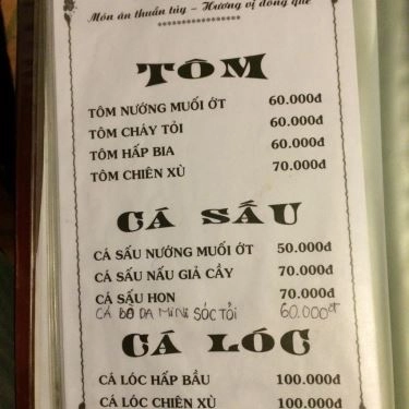 Thực đơn- Quán Ăn Cold Beer
