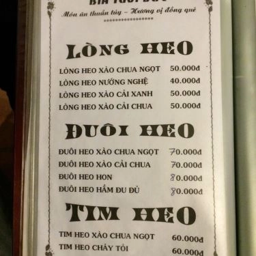 Thực đơn- Quán Ăn Cold Beer