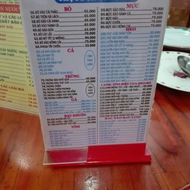 Thực đơn- Quán Ăn Cơm 300