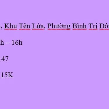 Tổng hợp- Quán Ăn Cơm Bình Dân - Đường Số 1