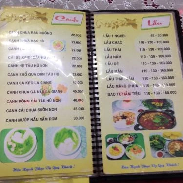 Thực đơn- Quán Ăn Bảo Như - Cơm Chay
