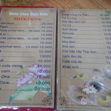 Thực đơn- Quán Ăn Cơm Chay Diệu Giác