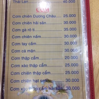 Thực đơn- Quán Ăn Cơm Chay Diệu Giác