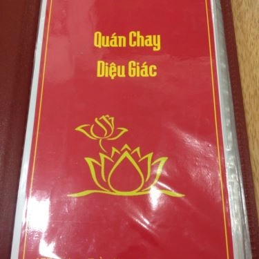 Thực đơn- Quán Ăn Cơm Chay Diệu Giác