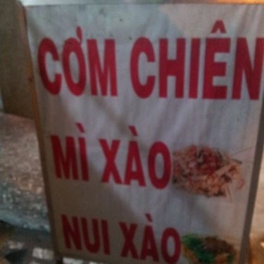 Thực đơn- Quán Ăn Cơm Chiên, Nui Xào & Mì Xào
