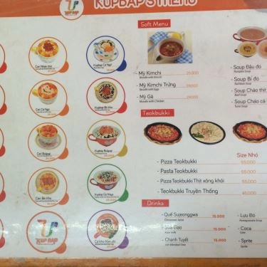 Thực đơn- Quán Ăn Cơm Cốc Kup Bap - Lương Thế Vinh