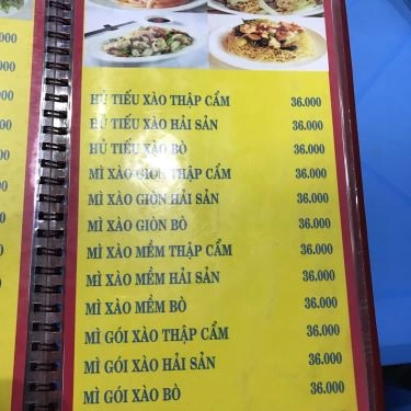 Thực đơn- Quán Ăn Cơm Gà Ánh Vy