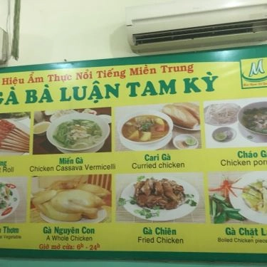 Thực đơn- Quán Ăn Cơm Gà Bà Luận Tam Kỳ - Phó Đức Chính