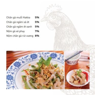 Thực đơn- Quán Ăn Cơm Gà Đệ Nhất