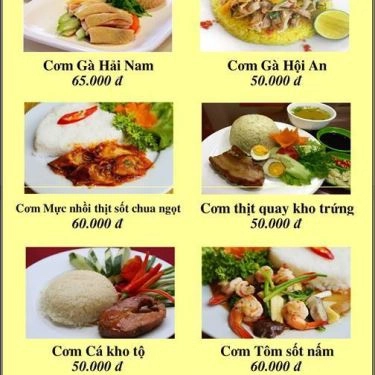 Thực đơn- Quán Ăn Cơm Gà Hải Nam - Bún Đậu Mơ