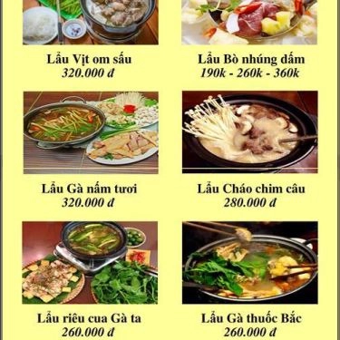 Thực đơn- Quán Ăn Cơm Gà Hải Nam - Bún Đậu Mơ