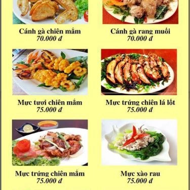 Thực đơn- Quán Ăn Cơm Gà Hải Nam - Bún Đậu Mơ