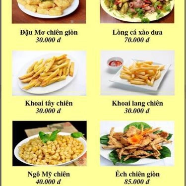 Thực đơn- Quán Ăn Cơm Gà Hải Nam - Bún Đậu Mơ