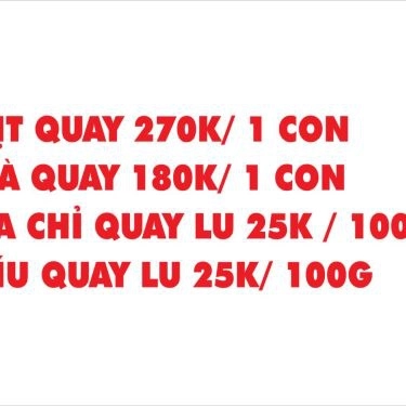 Thực đơn- Quán Ăn Cơm Gà Hảo Lù
