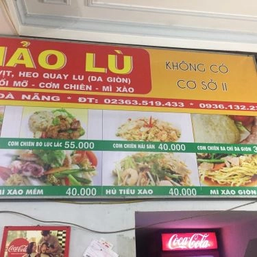 Thực đơn- Quán Ăn Cơm Gà Hảo Lù