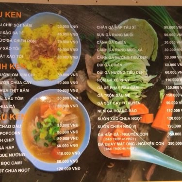 Thực đơn- Quán Ăn Cơm Gà Ken - Hòa Mã