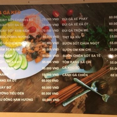 Thực đơn- Quán Ăn Cơm Gà Ken - Hòa Mã