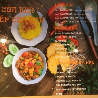 Thực đơn- Quán Ăn Cơm Gà Ken - Hòa Mã