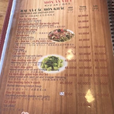 Thực đơn- Quán Ăn Cơm Gà Tài Ký 2