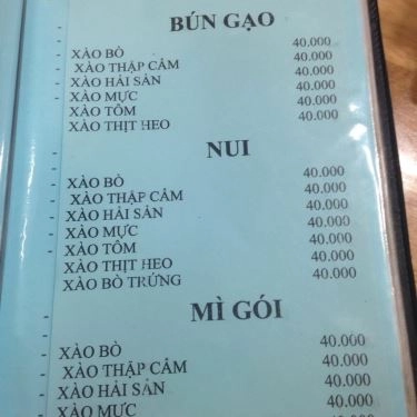 Thực đơn- Quán Ăn Cơm Gà Tâm Ký - Nguyễn Duy Trinh