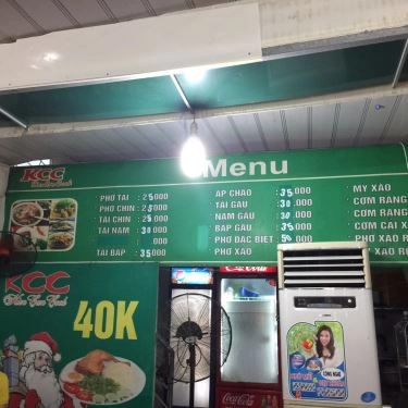 Thực đơn- Quán Ăn Phở Bò KCC - Lạc Trung