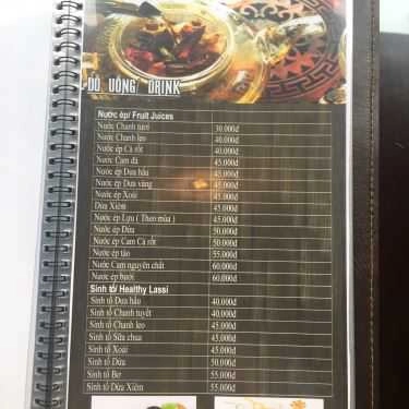 Thực đơn- Cơm Niêu & Trà Việt