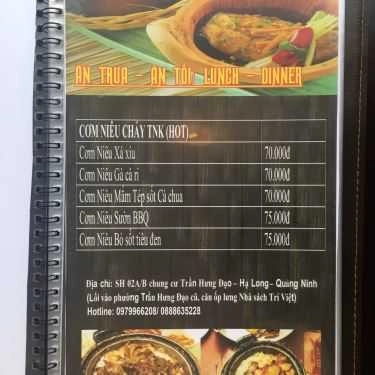 Thực đơn- Cơm Niêu & Trà Việt