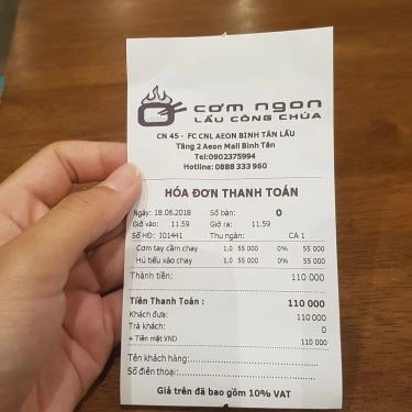 Tổng hợp- Quán Ăn Cơm Ngon - AEON Mall Bình Tân