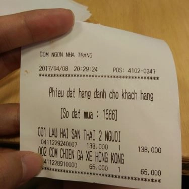 Thực đơn- Quán Ăn Cơm Ngon & Lẩu Công Chúa - Lotte Mart Nha Trang