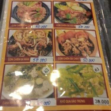 Thực đơn- Quán Ăn Cơm Niêu Út Hiền
