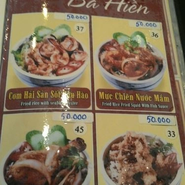 Thực đơn- Quán Ăn Cơm Niêu Út Hiền