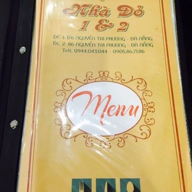 Thực đơn- Nhà Hàng Cơm Niêu Nhà Đỏ 2