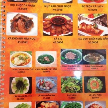 Thực đơn- Quán Ăn Cơm Niêu Singapore - Hoàng Hoa Thám