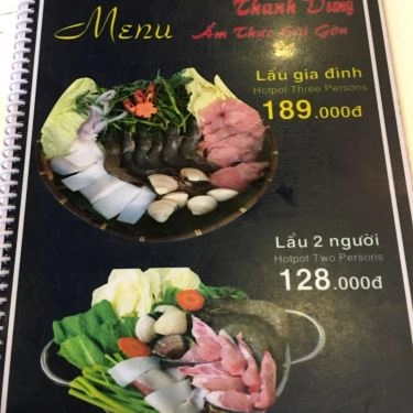 Thực đơn- Quán Ăn Cơm Niêu Thanh Dung - Vincom Quang Trung