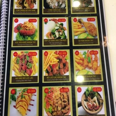 Thực đơn- Quán Ăn Cơm Niêu Thanh Dung - Vincom Quang Trung