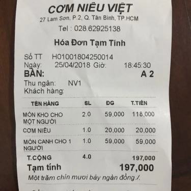 Tổng hợp- Quán Ăn Cơm Niêu Việt