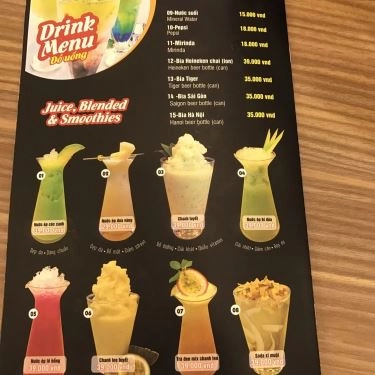 Thực đơn- Quán Ăn Hotto - Món Ngon Trên Đĩa Nóng - Vincom Phạm Ngọc Thạch
