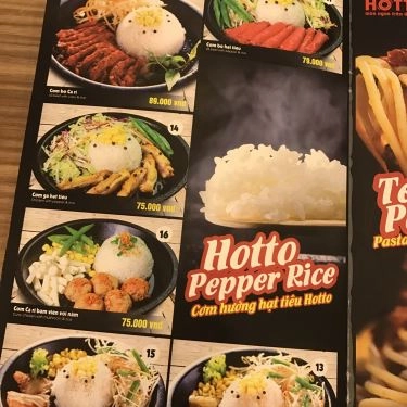 Thực đơn- Quán Ăn Hotto - Món Ngon Trên Đĩa Nóng - Vincom Phạm Ngọc Thạch