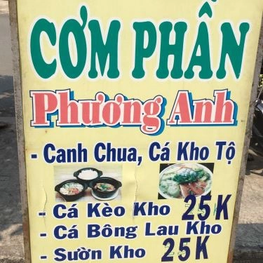 Thực đơn- Quán Ăn Cơm Phần Phương Anh