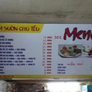 Thực đơn- Quán Ăn Cơm Sườn Chú Tễu