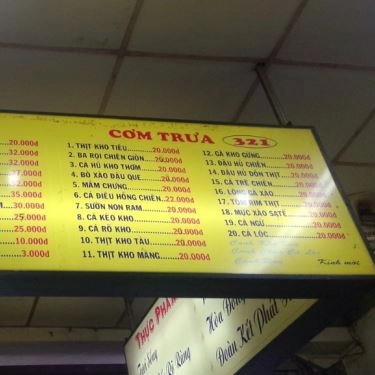 Thực đơn- Quán Ăn Cơm Tấm 321