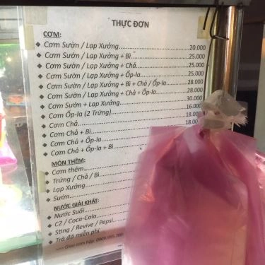 Thực đơn- Quán Ăn Cơm Tấm & Hotdog