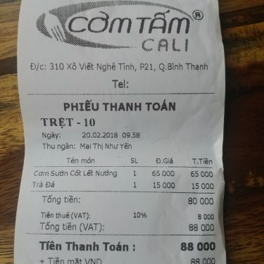 Tổng hợp- Nhà Hàng Cơm Tấm Cali 11 - Xô Viết Nghệ Tĩnh