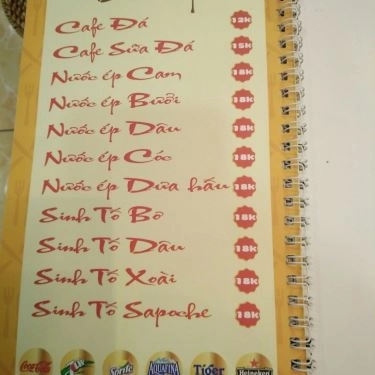 Thực đơn- Quán Ăn Cơm Tấm Đường Phố