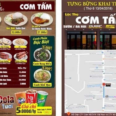 Thực đơn- Quán Ăn Cơm Tấm Lộc Thọ