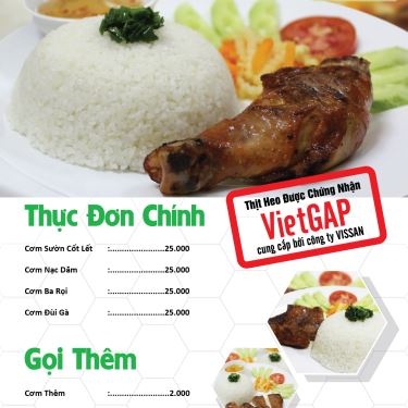 Thực đơn- Quán Ăn Cơm Tấm Mầm Đá - Phạm Văn Đồng